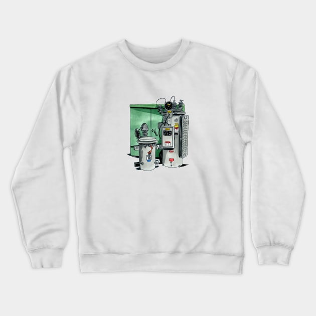 Powerline Transformers Crewneck Sweatshirt by ctupa